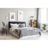 Lit AMSTERDAM Simili Noir 160x200 Sommier Inclus