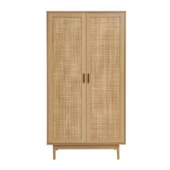 Armoire AMANA Cannage Rotin 2 Portes 90cm -Maison Jardin Élégance armoire amana 4