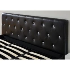 Lit Coffre BAHIA Simili Noir 180x200 Sommier Inclus 7 Lit Coffre BAHIA Simili Noir 180x200 Sommier Inclus -Maison Jardin Élégance bahia lit coffre 180 noir 1