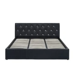 Lit Coffre BAHIA Simili Noir 180x200 Sommier Inclus 8 Lit Coffre BAHIA Simili Noir 180x200 Sommier Inclus -Maison Jardin Élégance bahia lit coffre 180 noir 2