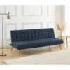 Banquette NINO Convertible Velours Côtelé Bleu Foncé
