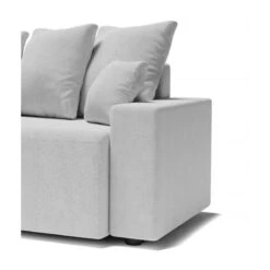 Canapé D'angle ALMA Convertible Tissu Gris 4 Places -Maison Jardin Élégance canape angle alma convertible tissu gris 4 places 6