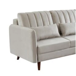 Canapé D'angle IDAHO Tissu Sable Fixe -Maison Jardin Élégance canape angle idaho tissu sable angle fixe 5