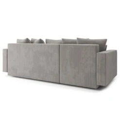 Canapé D'angle KRISTI Convertible Velours Côtelé Gris Clair 4 Places 15 Canapé D'angle KRISTI Convertible Velours Côtelé Gris Clair 4 Places -Maison Jardin Élégance canape angle kristi convertible velours cotele gris claire 4 places 5
