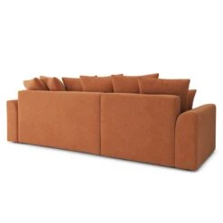 Canapé D'angle NOVA Convertible Tissu Rouille 4 Places -Maison Jardin Élégance canape angle nova convertible tissu rouille 4 places 5