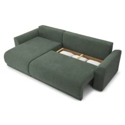 Canapé D'angle NOVA Convertible Tissu Vert 4 Places 14 Canapé D'angle NOVA Convertible Tissu Vert 4 Places -Maison Jardin Élégance canape angle nova convertible tissu vert 4 places 4