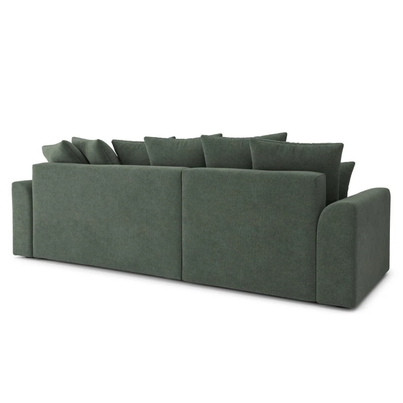 Canapé D'angle NOVA Convertible Tissu Vert 4 Places 6 Canapé D'angle NOVA Convertible Tissu Vert 4 Places – Image 6