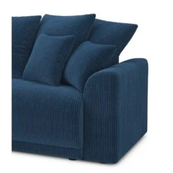 Canapé D'angle NOVA Convertible Velours Côtelé Bleu Cobalt 4 Places -Maison Jardin Élégance canape angle nova convertible velours cotele bleu cobalt 4 places 6