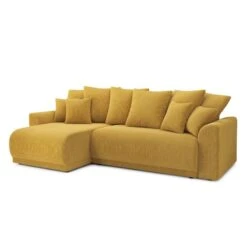 Canapé D'angle NOVA Convertible Velours Côtelé Jaune 4 Places 12 Canapé D'angle NOVA Convertible Velours Côtelé Jaune 4 Places -Maison Jardin Élégance canape angle nova convertible velours cotele jaune 4 places 2
