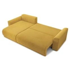 Canapé D'angle NOVA Convertible Velours Côtelé Jaune 4 Places 13 Canapé D'angle NOVA Convertible Velours Côtelé Jaune 4 Places -Maison Jardin Élégance canape angle nova convertible velours cotele jaune 4 places 3