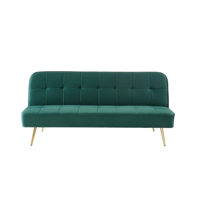 Banquette AROMA En Velours Vert 3 Places Convertible 2 Banquette AROMA En Velours Vert 3 Places Convertible – Image 2