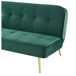 Banquette AROMA En Velours Vert 3 Places Convertible 10 Banquette AROMA En Velours Vert 3 Places Convertible -Maison Jardin Élégance canape aroma velours vert banquette 2