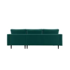 Canapé D'angle MAEL Cacharel En Velours Bleu Atlantique Fixe 8 Canapé D'angle MAEL Cacharel En Velours Bleu Atlantique Fixe -Maison Jardin Élégance canape d angle mael cacharel velours bleu altantique 3 places 3