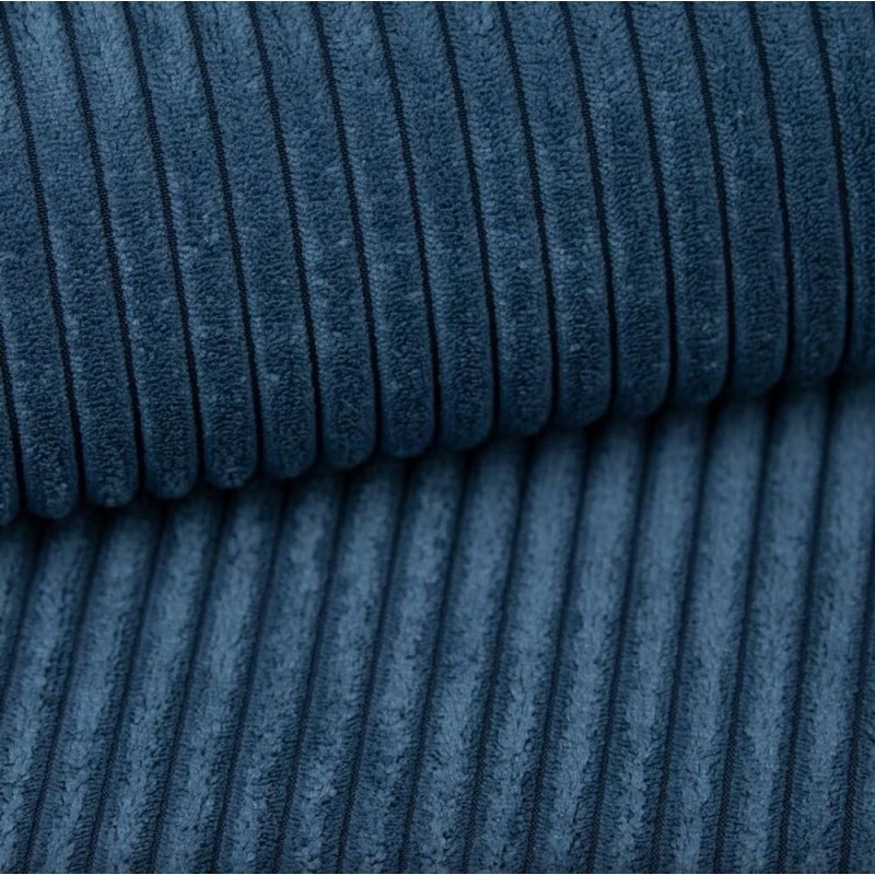 Canapé D'angle MIRA Convertible Et Réversible Velours Côtelé Bleu Cobalt 8 Canapé D'angle MIRA Convertible Et Réversible Velours Côtelé Bleu Cobalt – Image 8