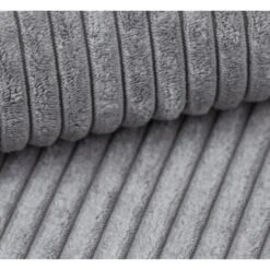 Canapé D'angle MIRA Convertible Et Réversible Velours Côtelé Gris Clair -Maison Jardin Élégance canape d angle mira convertible et reversible velours cotele gris clair 7