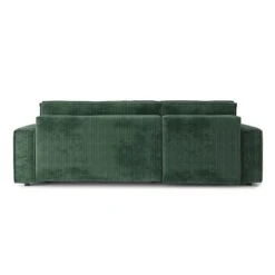 Canapé D'angle MIRA Convertible Et Réversible Velours Côtelé Vert -Maison Jardin Élégance canape d angle mira convertible et reversible velours cotele vert 5