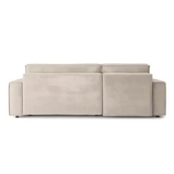 Canapé D'angle MIRA Convertible Et Réversible Velours Grège 13 Canapé D'angle MIRA Convertible Et Réversible Velours Grège -Maison Jardin Élégance canape d angle mira convertible et reversible velours grege 5