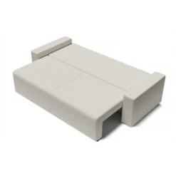 Canapé Droit ALMA Convertible Tissu Bouclette Blanc 3 Places -Maison Jardin Élégance canape droit alma convertible tissu bouclette blanc 3 places 3
