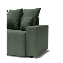 Canapé Droit ALMA Convertible Tissu Vert 3 Places -Maison Jardin Élégance canape droit alma convertible tissu vert 3 places 6