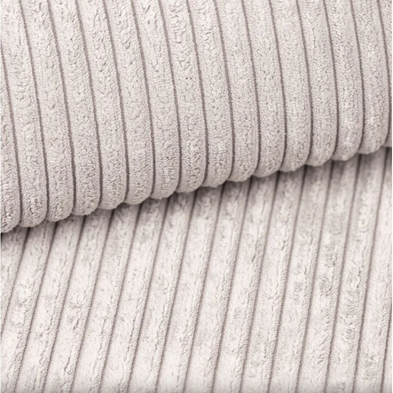 Canapé Droit ALMA Convertible Velours Côtelé Beige 3 Places 8 Canapé Droit ALMA Convertible Velours Côtelé Beige 3 Places – Image 8