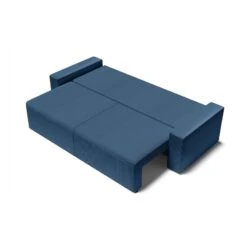 Canapé Droit ALMA Convertible Velours Côtelé Bleu Cobalt 3 Places 13 Canapé Droit ALMA Convertible Velours Côtelé Bleu Cobalt 3 Places -Maison Jardin Élégance canape droit alma convertible velours cotele bleu cobalt 3 places 3