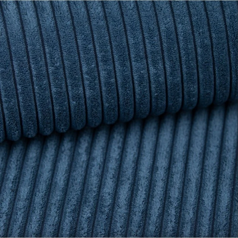 Canapé Droit ALMA Convertible Velours Côtelé Bleu Cobalt 3 Places 8 Canapé Droit ALMA Convertible Velours Côtelé Bleu Cobalt 3 Places – Image 8