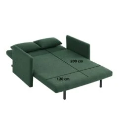 Canapé Droit JADE En Tissu Bouclette Vert Convertible 2 Places 15 Canapé Droit JADE En Tissu Bouclette Vert Convertible 2 Places -Maison Jardin Élégance canape droit jade en tissu bouclette vert convertible 2 places 7