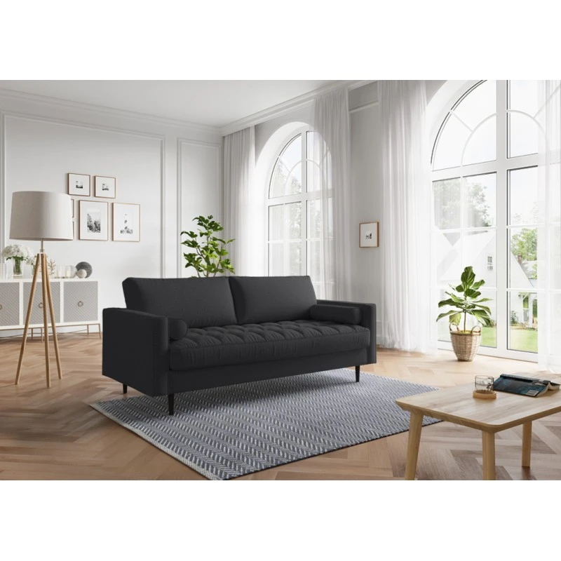 Canapé Droit MAEL Cacharel En Tissu Anthracite Fixe 5 Canapé Droit MAEL Cacharel En Tissu Anthracite Fixe – Image 5