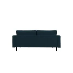 Canapé Droit MAEL Cacharel En Tissu Bleu Foncé Fixe -Maison Jardin Élégance canape droit mael cacharel tissu bleu fonce 3 places 3