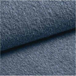 Canapé Droit MARTY Fixe Tissu Bouclette Bleu Gris 3 Places -Maison Jardin Élégance canape droit marty fixe tissu bclette bleu 3 places 5