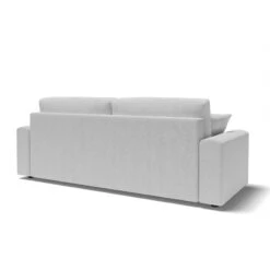 Canapé Droit MILO Convertible Tissu Gris 3 Places -Maison Jardin Élégance canape droit milo convertible tissu gris 3 places 5