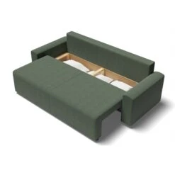 Canapé Droit MILO Convertible Tissu Vert 3 Places 14 Canapé Droit MILO Convertible Tissu Vert 3 Places -Maison Jardin Élégance canape droit milo convertible tissu vert 3 places 4