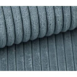 Canapé Droit MIRA Convertible Velours Côtelé Bleu -Maison Jardin Élégance canape droit mira convertible velours cotele bleu 3places 7