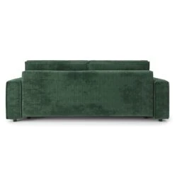 Canapé Droit MIRA Convertible Velours Côtelé Vert 3 Places 13 Canapé Droit MIRA Convertible Velours Côtelé Vert 3 Places -Maison Jardin Élégance canape droit mira convertible velours cotele vert 3 places 5