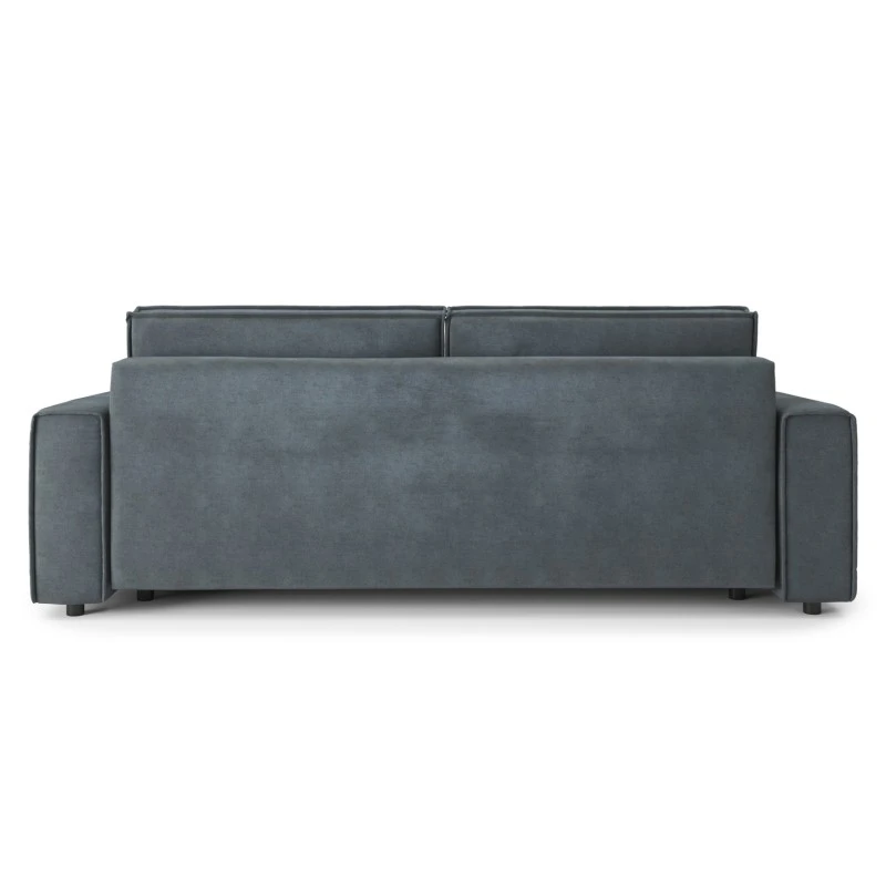 Canapé Droit MIRA Convertible Velours Gris Souris 6 Canapé Droit MIRA Convertible Velours Gris Souris – Image 6