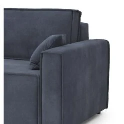 Canapé Droit MIRA Fixe Tissu Bleu Nuit 2 Places 11 Canapé Droit MIRA Fixe Tissu Bleu Nuit 2 Places -Maison Jardin Élégance canape droit mira fixe tissu bleu 2 places 4