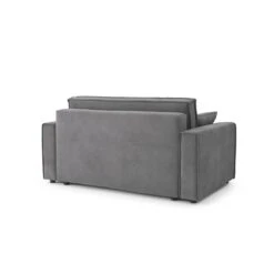 Canapé Droit MIRA Fixe Tissu Gris Souris 2 Places -Maison Jardin Élégance canape droit mira fixe tissu gris 2 places 3