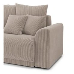 Canapé Droit NOVA Convertible Velours Cotêlé Grège 3 Places 16 Canapé Droit NOVA Convertible Velours Cotêlé Grège 3 Places -Maison Jardin Élégance canape droit nova convertible velours cotele grege 6