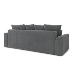 Canapé Droit NOVA Convertible Velours Cotêlé Gris Souris 3 Places 15 Canapé Droit NOVA Convertible Velours Cotêlé Gris Souris 3 Places -Maison Jardin Élégance canape droit nova convertible velours cotele gris souris 5