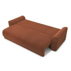 Canapé Droit NOVA Convertible Velours Cotêlé Terracotta 3 Places 13 Canapé Droit NOVA Convertible Velours Cotêlé Terracotta 3 Places -Maison Jardin Élégance canape droit nova convertible velours cotele terracotta 3