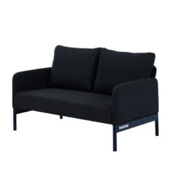 Canapé Droit PANTONE Fixe Tissu Bleu Nuit 2 Places -Maison Jardin Élégance canape droit pantone fixe tissu bleu 2 places 2
