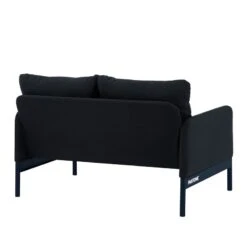 Canapé Droit PANTONE Fixe Tissu Bleu Nuit 2 Places -Maison Jardin Élégance canape droit pantone fixe tissu bleu 2 places 3