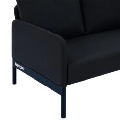 Canapé Droit PANTONE Fixe Tissu Bleu Nuit 2 Places -Maison Jardin Élégance canape droit pantone fixe tissu bleu 2 places 4