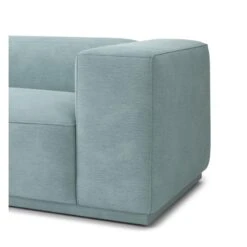 Canapé Droit SACHA Fixe Tissu Vert D'eau 4 Places -Maison Jardin Élégance canape droit sacha fixe tissu vert d eau 4 places 4