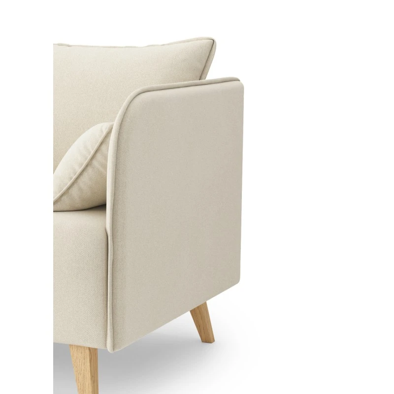 Canapé Droit SARAH Fixe Tissu Beige 2 Places 5 Canapé Droit SARAH Fixe Tissu Beige 2 Places – Image 5