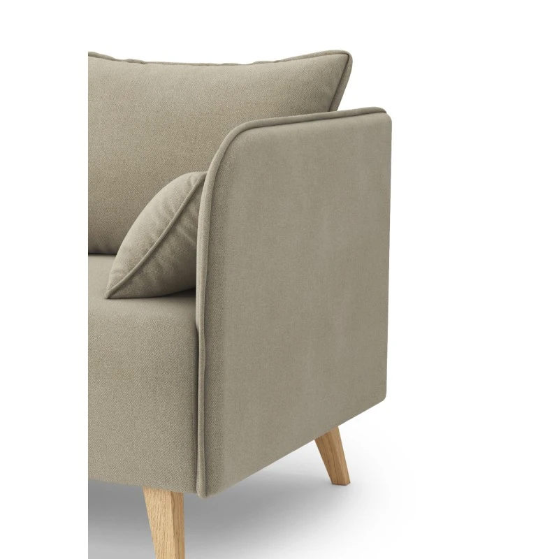 Canapé Droit SARAH Fixe Tissu Grège 2 Places 5 Canapé Droit SARAH Fixe Tissu Grège 2 Places – Image 5