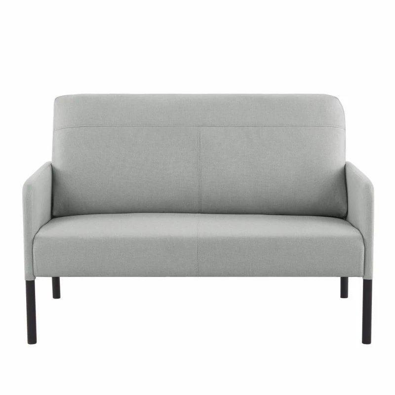 Canapé Droit LIAM En Tissu Gris Fixe 2 Canapé Droit LIAM En Tissu Gris Fixe – Image 2