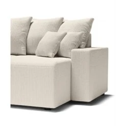 Canapé Panoramique ALMA Convertible Velours Côtelé Beige 6 Places 16 Canapé Panoramique ALMA Convertible Velours Côtelé Beige 6 Places -Maison Jardin Élégance canape panoramique alma convertible velours cotele beige 6 places 6