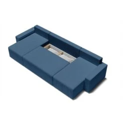 Canapé Panoramique ALMA Convertible Velours Côtelé Bleu Cobalt 6 Places -Maison Jardin Élégance canape panoramique alma convertible velours cotele bleu cobalt 6 places 4