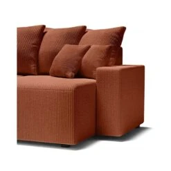 Canapé Panoramique ALMA Convertible Velours Côtelé Terracotta 6 Places 16 Canapé Panoramique ALMA Convertible Velours Côtelé Terracotta 6 Places -Maison Jardin Élégance canape panoramique alma convertible velours cotele terracotta 6 places 6